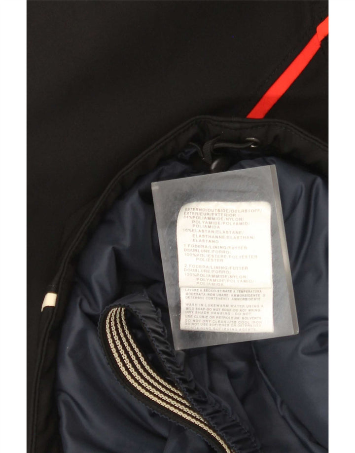 On the Edge Womens Hooded Ski Jacket IT 44 Medium Black Colourblock