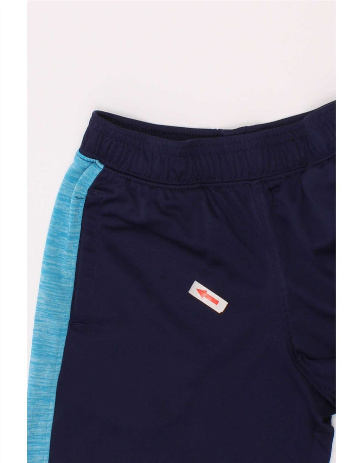 Under Armour Boys Sport Shorts 5-6 Years Navy Blue Colourblock Polyester