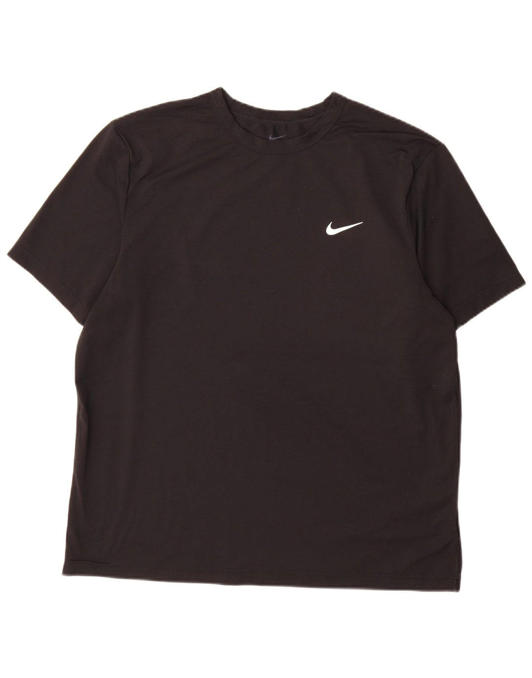 Nike Mens Dri Fit T-Shirt Top Large Black Polyester