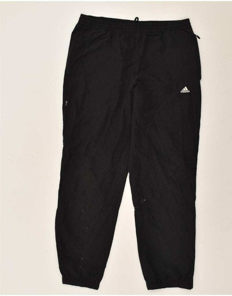 ADIDAS Mens Tracksuit Trousers Joggers Medium Black Polyester | Vintage Adidas | Thrift | Second-Hand Adidas | Used Clothing | Messina Hembry 