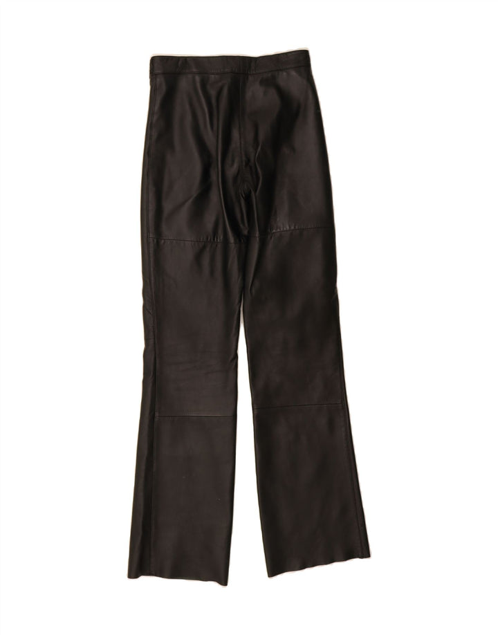PANTERA Womens Leather Trousers W28 L34 Black Leather Vintage Pantera and Second-Hand Pantera from Messina Hembry 
