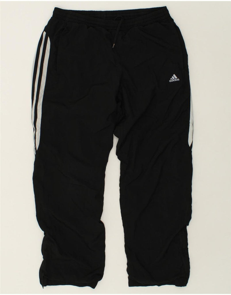 ADIDAS Womens Tracksuit Trousers UK 10 Small Black | Vintage Adidas | Thrift | Second-Hand Adidas | Used Clothing | Messina Hembry 