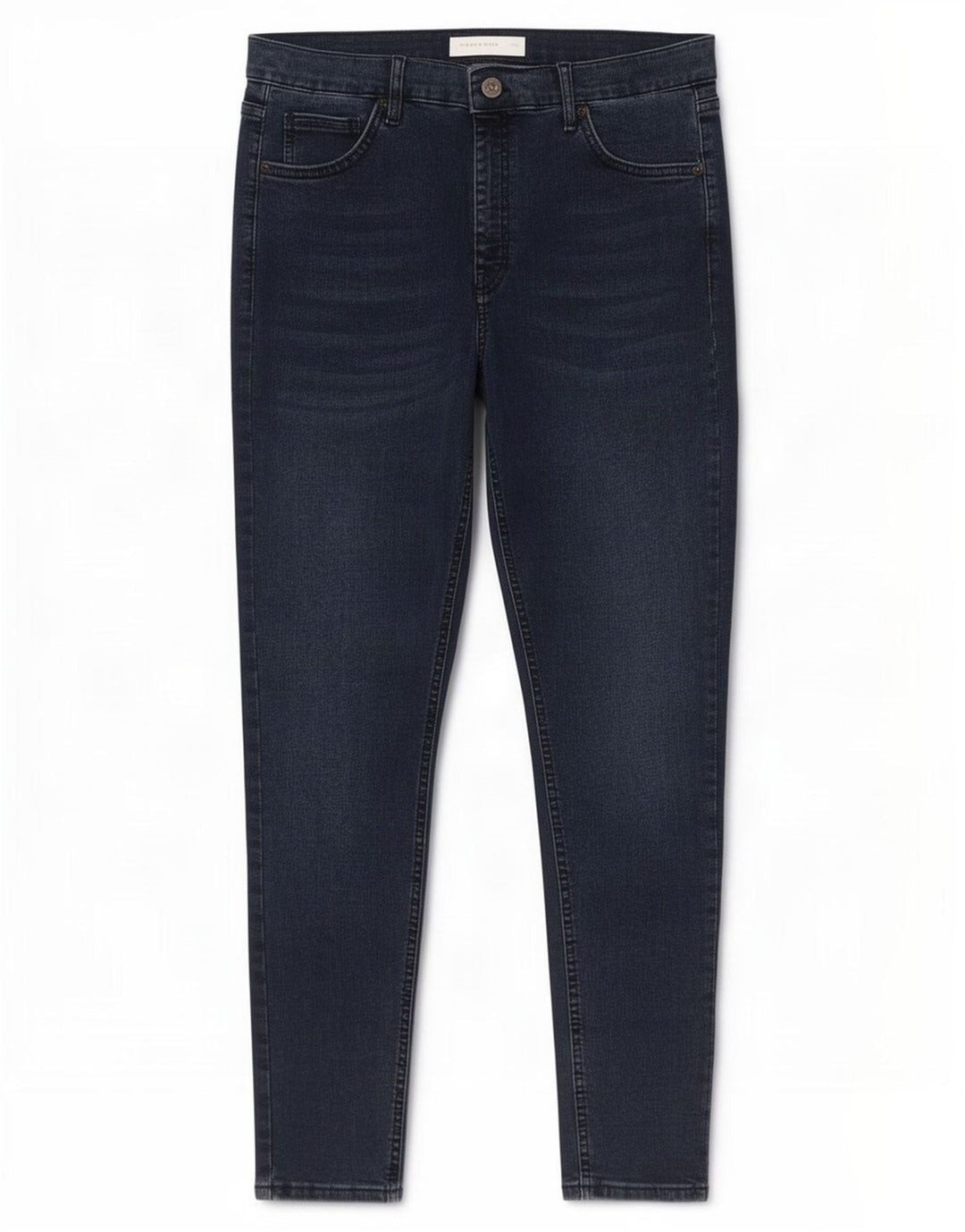 Topshop Womens Skinny Jeans W34 L32 Navy Blue Polyester
