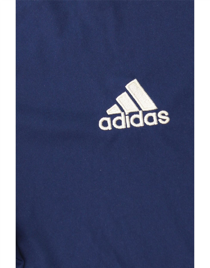 ADIDAS Mens Climalite T-Shirt Top Large Navy Blue Polyester