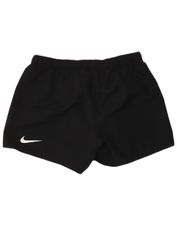Nike Womens Graphic Sport Shorts UK 16 Large  Black Polyester