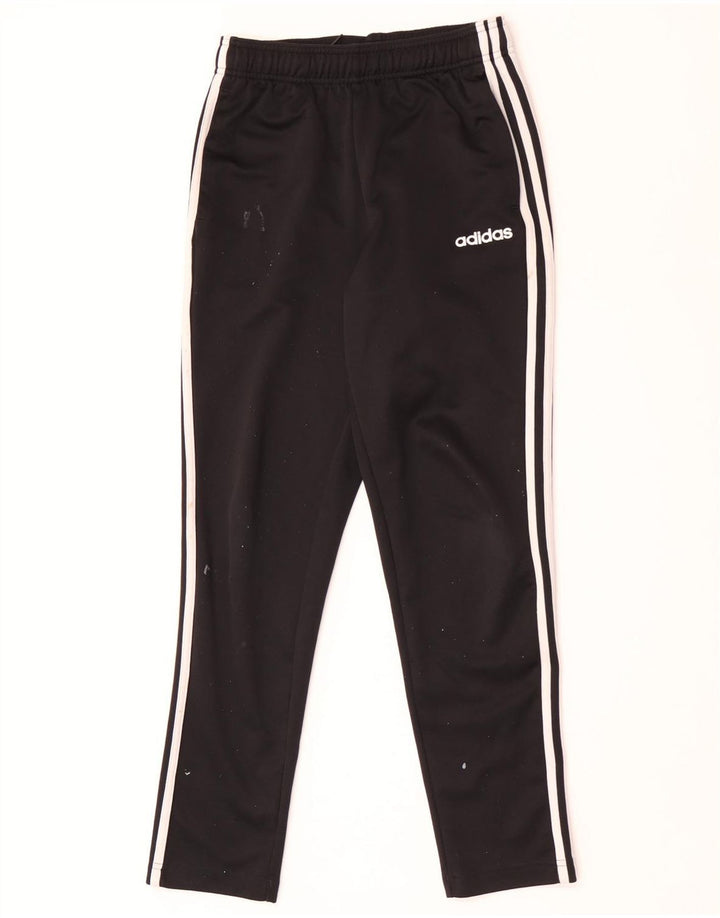 Adidas Boys Tracksuit Trousers 13-14 Years Black Polyester