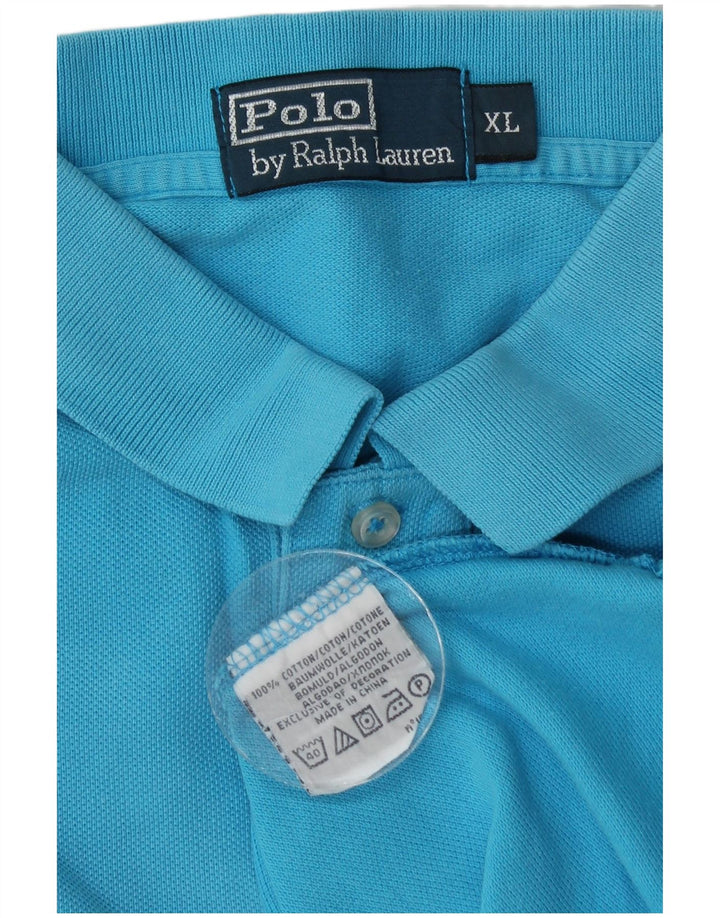POLO RALPH LAUREN Mens Polo Shirt XL Blue Cotton