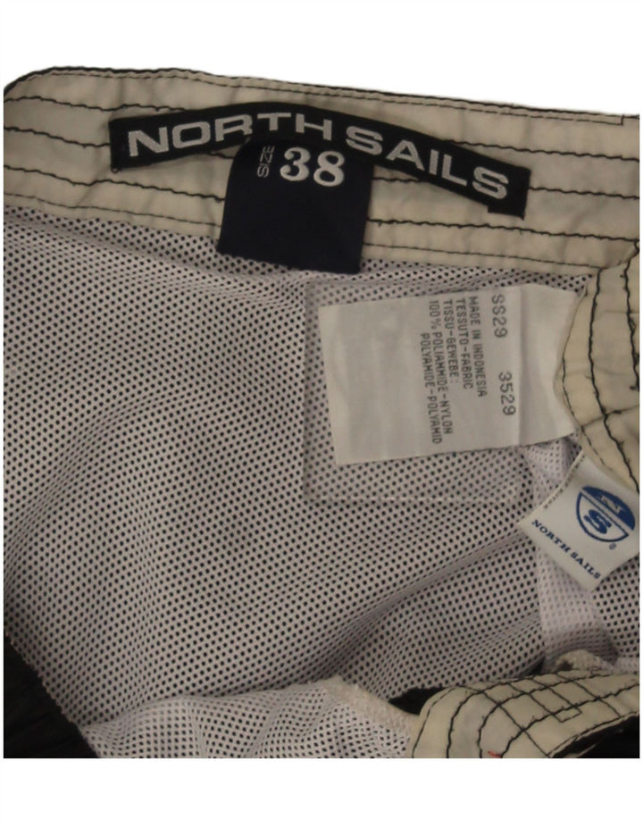 North Sails Mens Graphic Swimming Shorts XL Black Polyamide