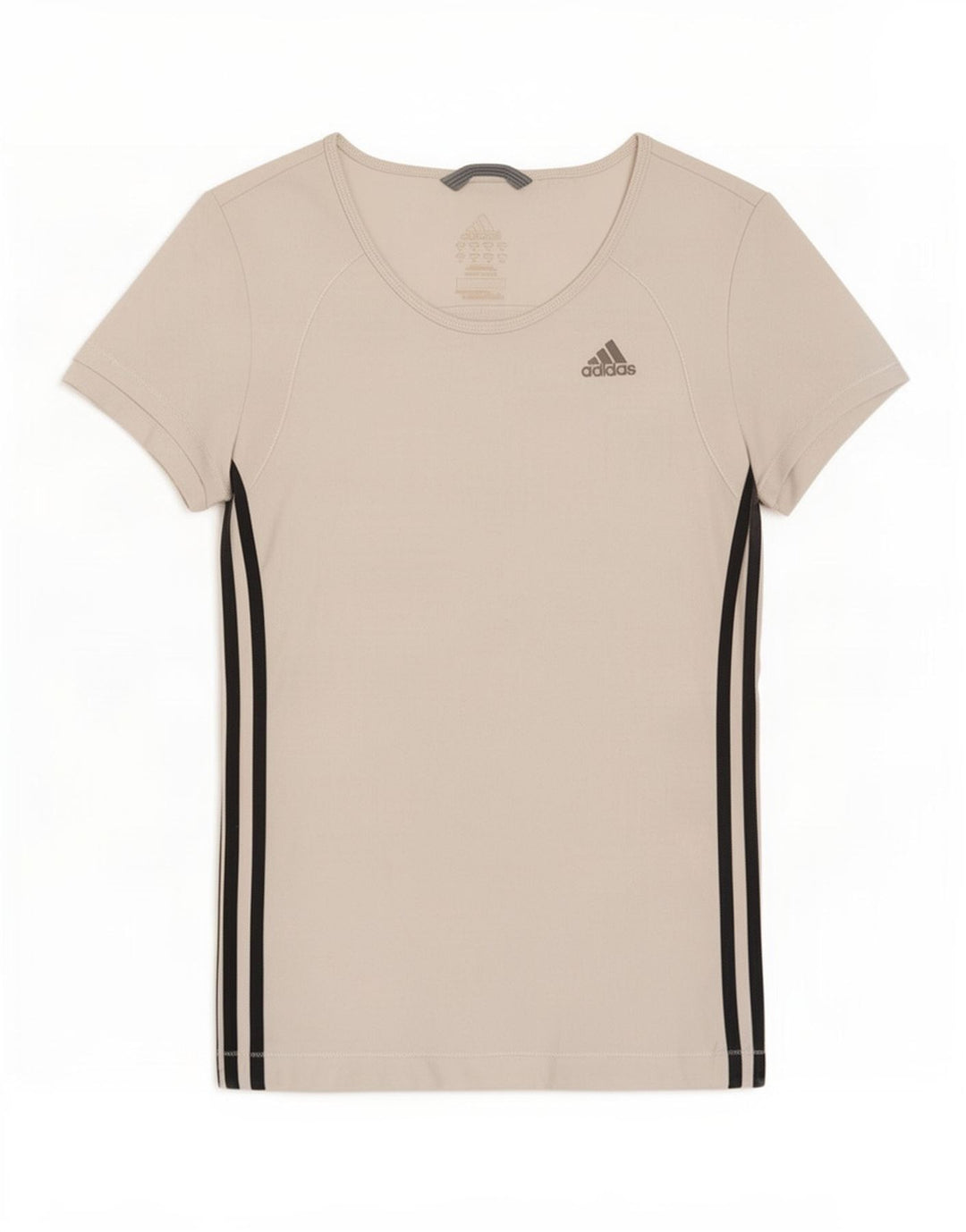 Adidas Womens Climalite T-Shirt Top UK 12 Medium White Polyester