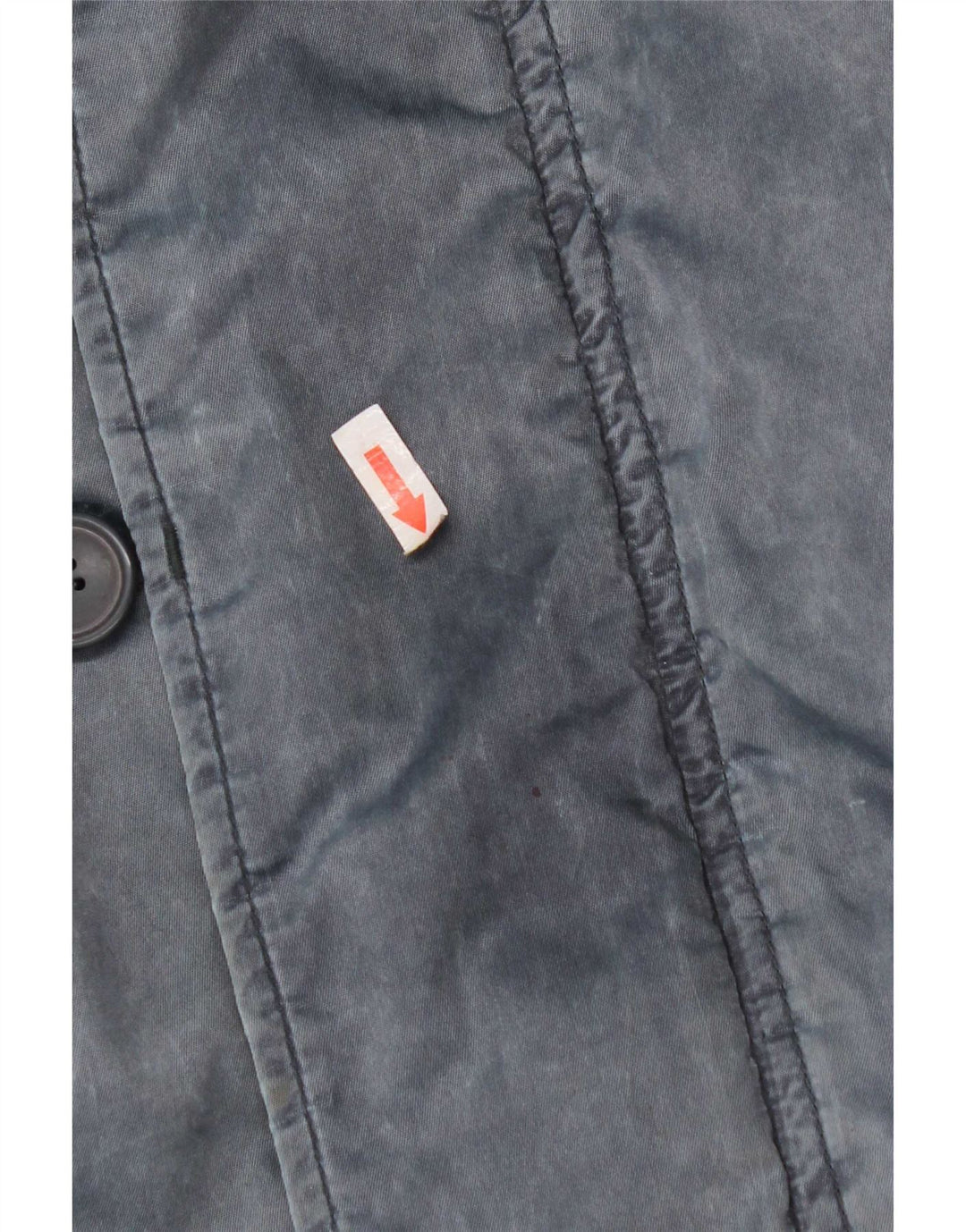 Vintage Mens Hooded Bomber Jacket UK 42 XL Navy Blue Polyamide