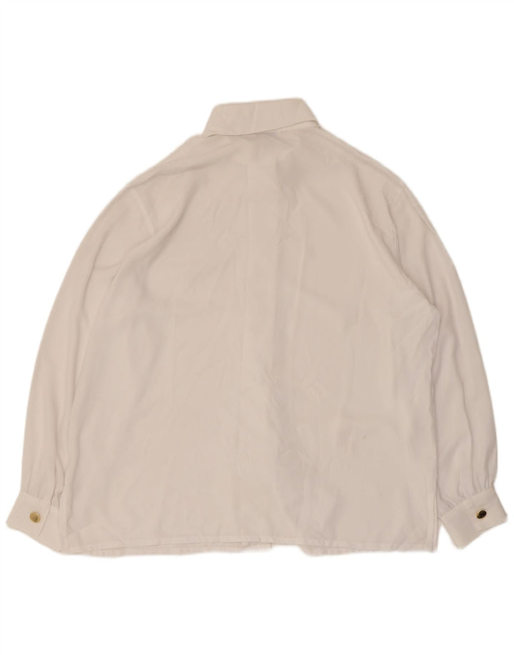 Biaggini Womens Shirt Blouse EU 44 XL White