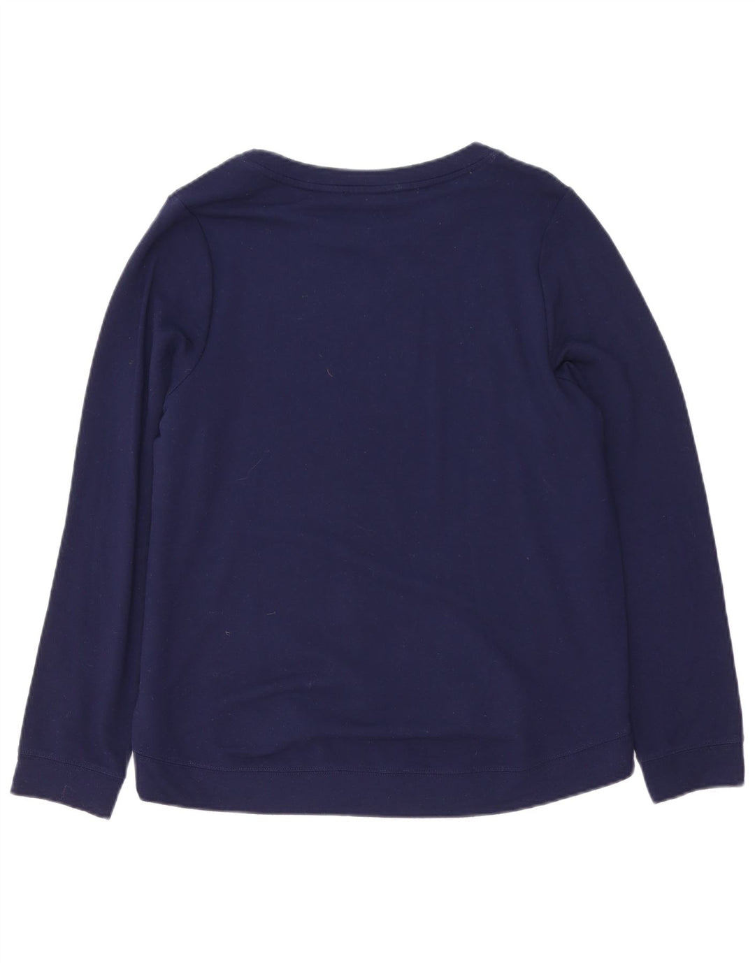 Oasis Womens Graphic Sweatshirt Jumper UK 14 Medium Navy Blue Viscose