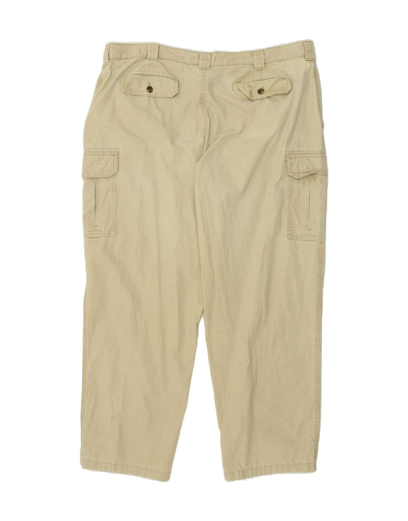 L.L.BEAN Mens Tapered Cargo Trousers W42 L32  Beige Cotton | Vintage L.L.Bean | Thrift | Second-Hand L.L.Bean | Used Clothing | Messina Hembry 