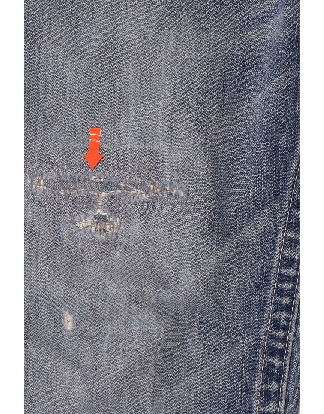 True Religion Mens Straight Jeans W30 L30 Blue Cotton