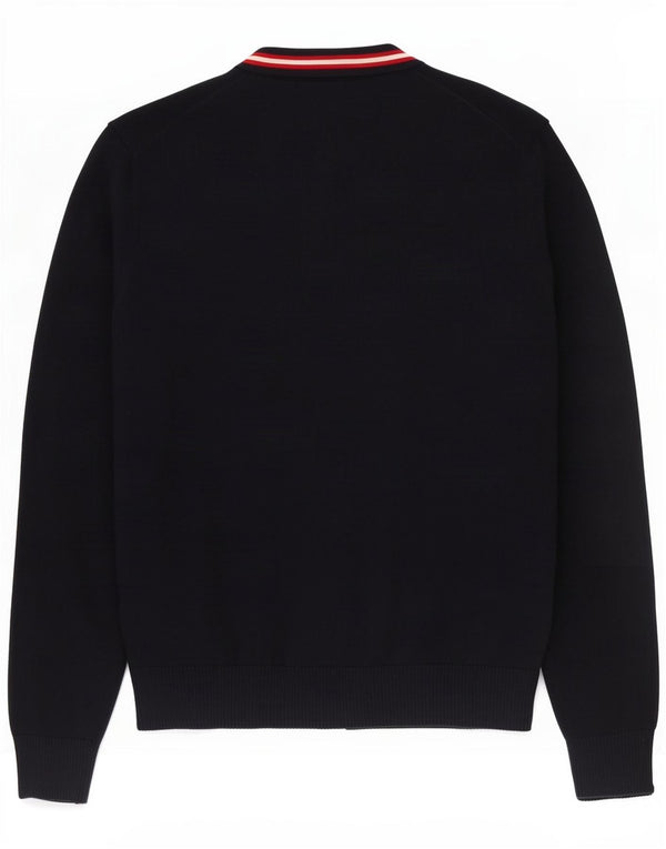 Polo Ralph Lauren Boys Cardigan Sweater 14-15 Years Large Navy Blue Cotton