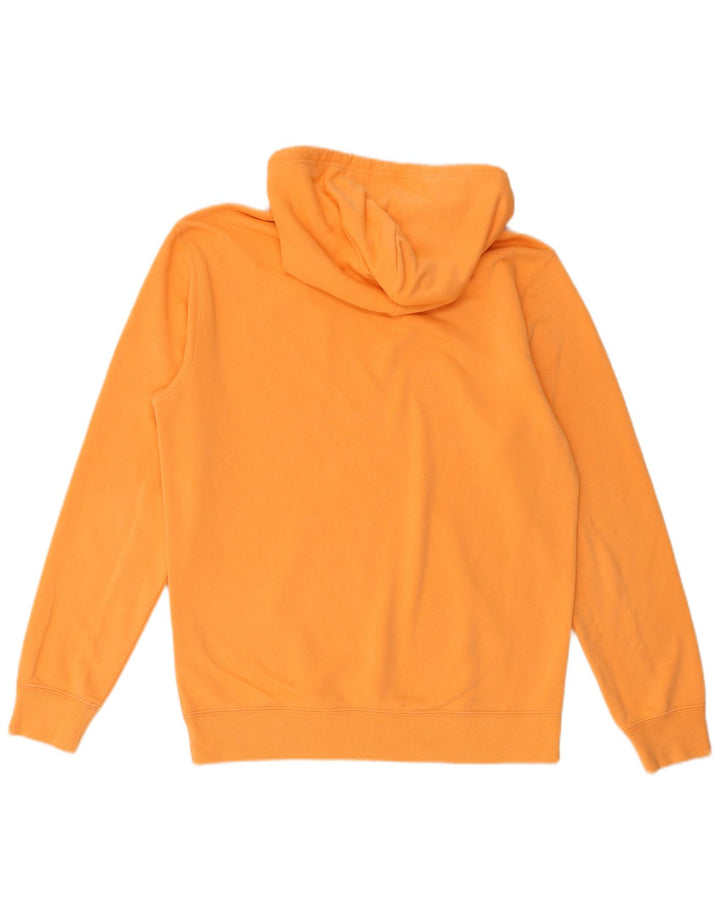 Champion Mens Hoodie Jumper Medium Orange Cotton