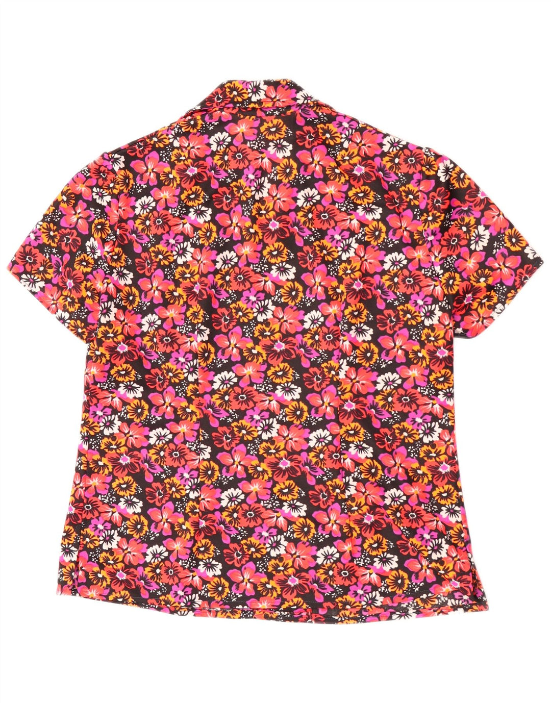 Vintage Womens Blouse Top UK 14 Large Red Floral