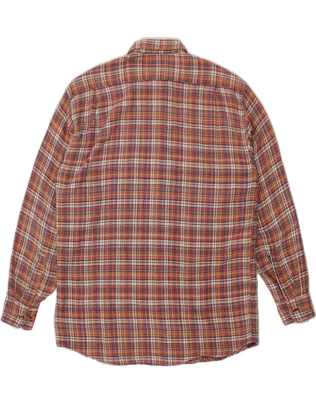 VINTAGE Mens Shirt Size 39/40 Medium Red Check Vintage Vintage and Second-Hand Vintage from Messina Hembry 