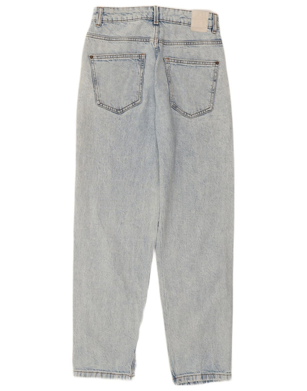 Zara Womens Distressed High Waist Jeans EU 36 XS W26 L27 Blue Cotton