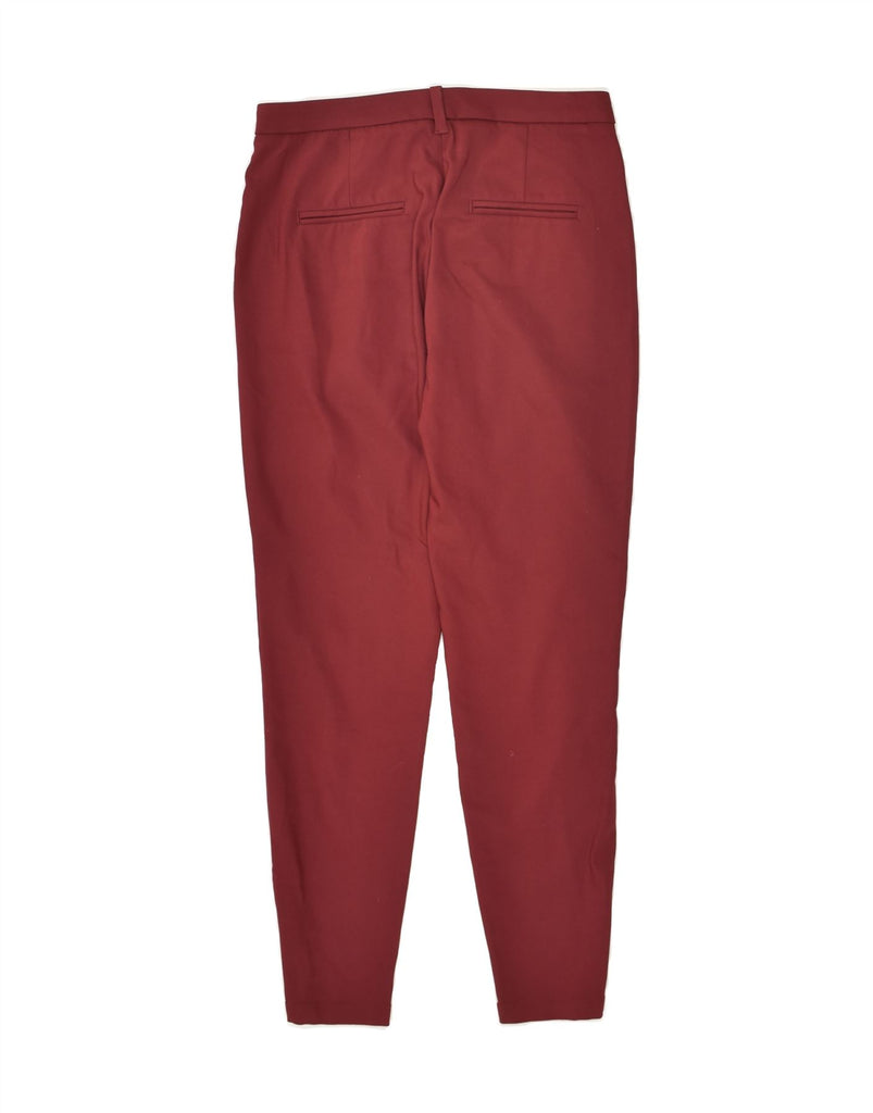BENETTON Womens Slim Chino Trousers UK 6 XS W26 L25  Red Cotton | Vintage Benetton | Thrift | Second-Hand Benetton | Used Clothing | Messina Hembry 