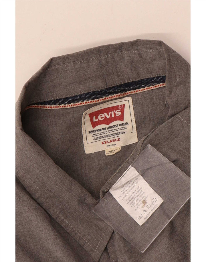 Levi's Mens Shirt 2XL Grey Cotton