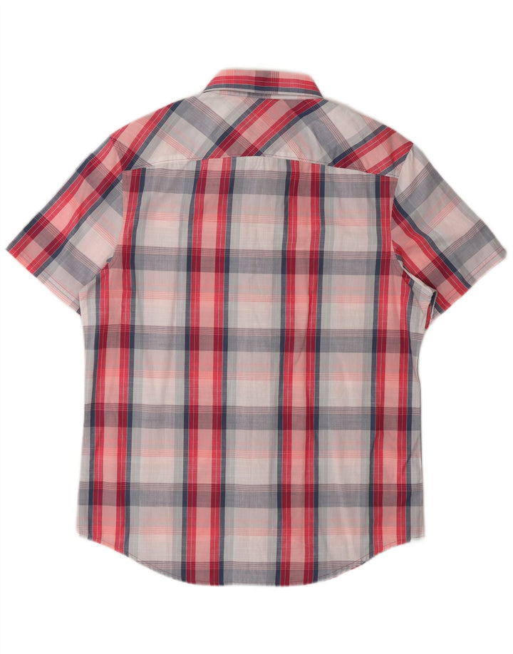 Penguin Mens Heritage Short Sleeve Shirt Medium Multicoloured Plaid