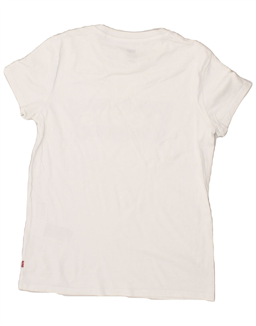 LEVI'S Womens Graphic T-Shirt Top UK 10 Small White Cotton Vintage Levi's and Second-Hand Levi's from Messina Hembry 