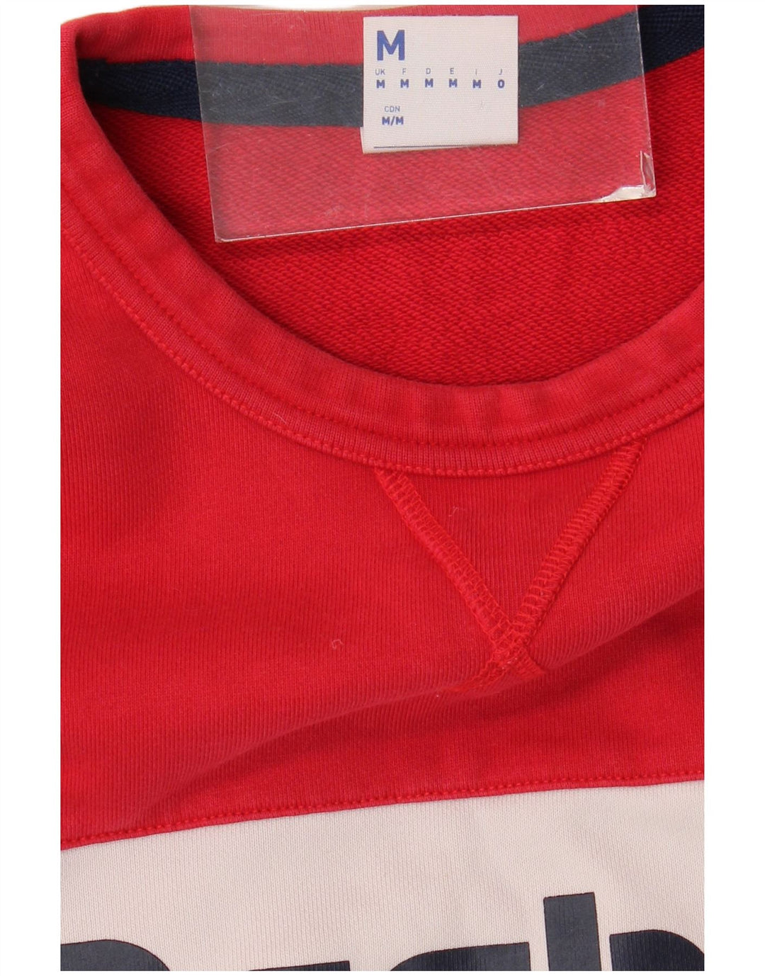 Reebok Womens Sweatshirt Jumper UK 14 Medium Multicoloured Colourblock