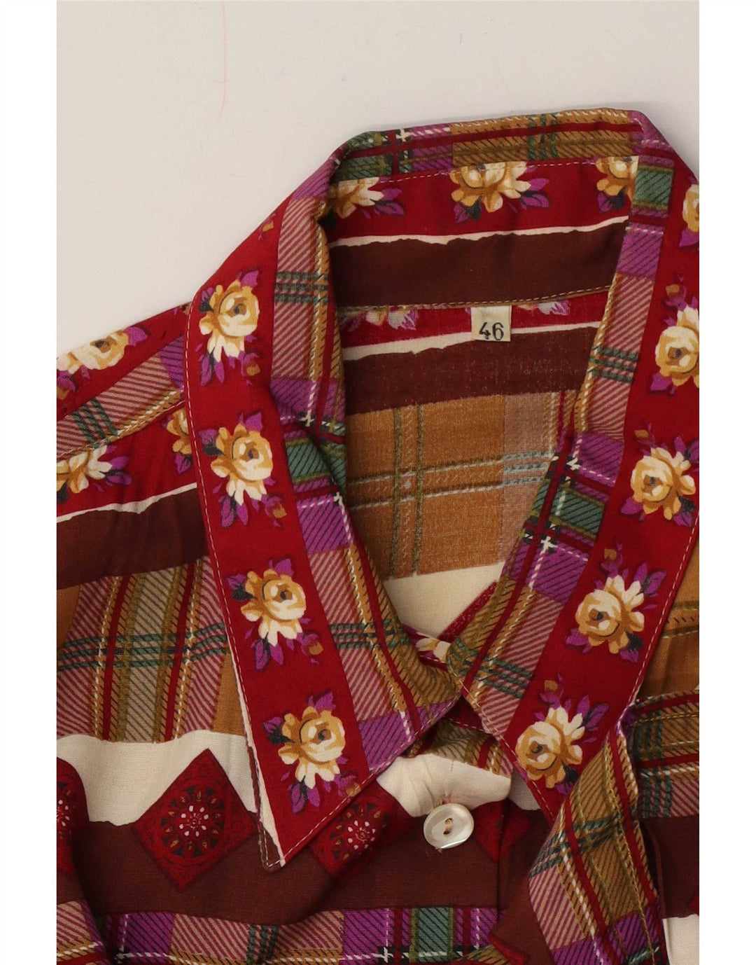 Vintage Womens Shirt IT 46 Large Multicoloured Geometric