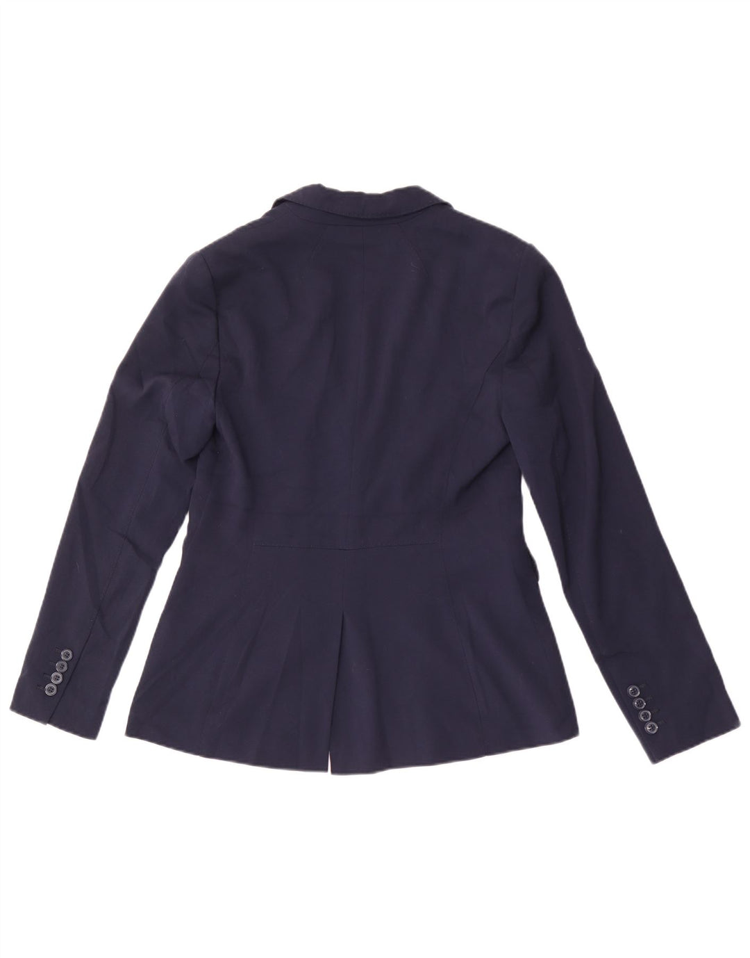 Marks & Spencer Womens 1 Button Blazer Jacket UK 10 Small Navy Blue