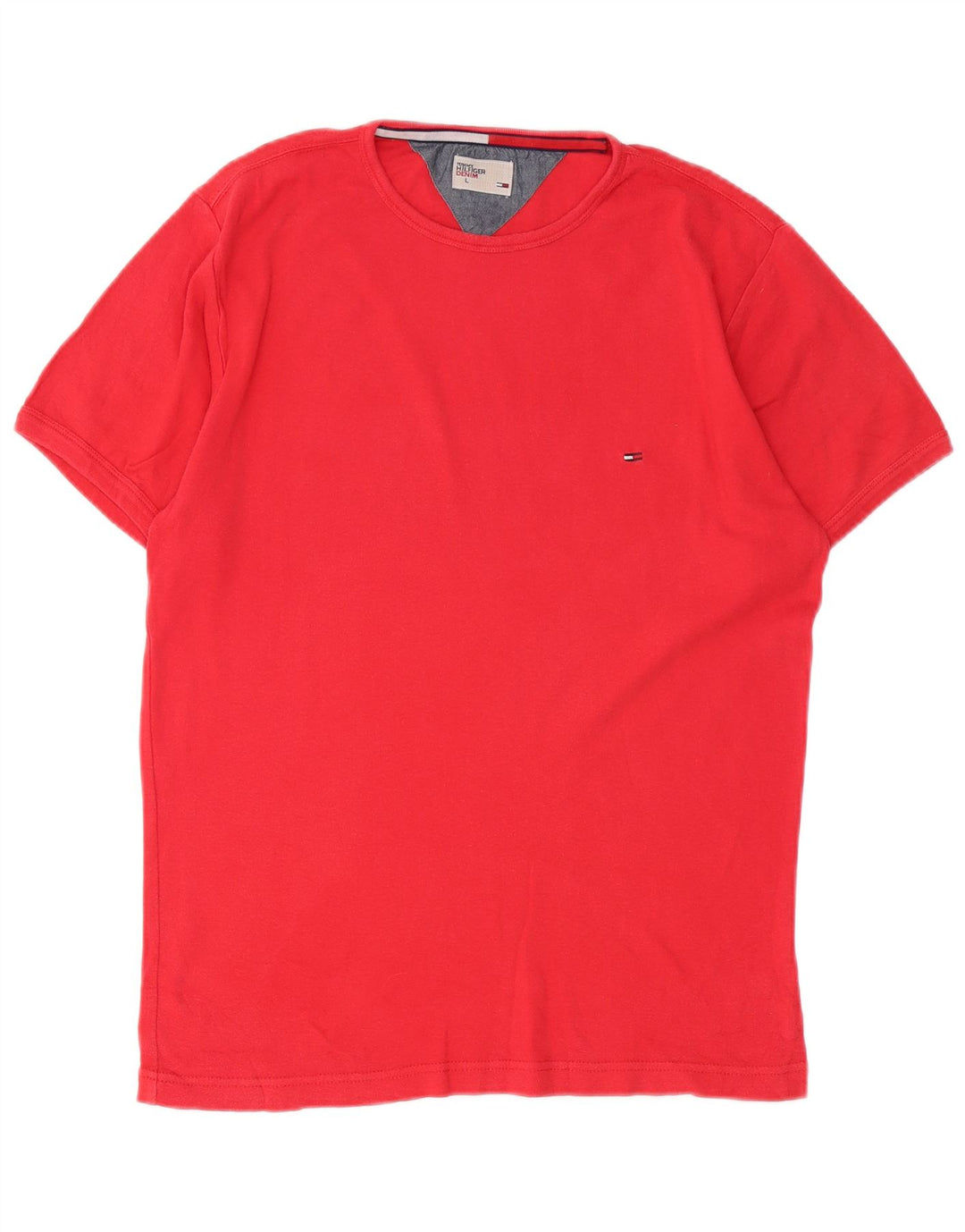 Tommy Hilfiger Mens T-Shirt Top Large Red