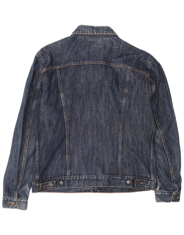 Carrera Mens Denim Jacket UK 42 XL Navy Blue Cotton