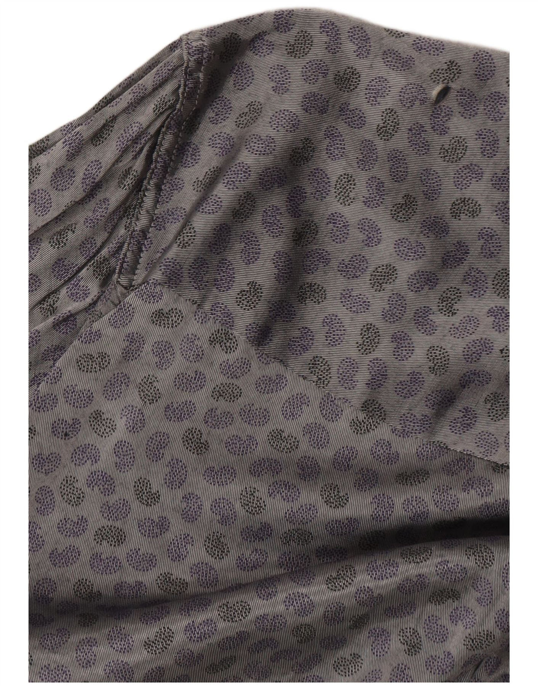 Vintage Mens Shirt Medium Grey Paisley Acetate