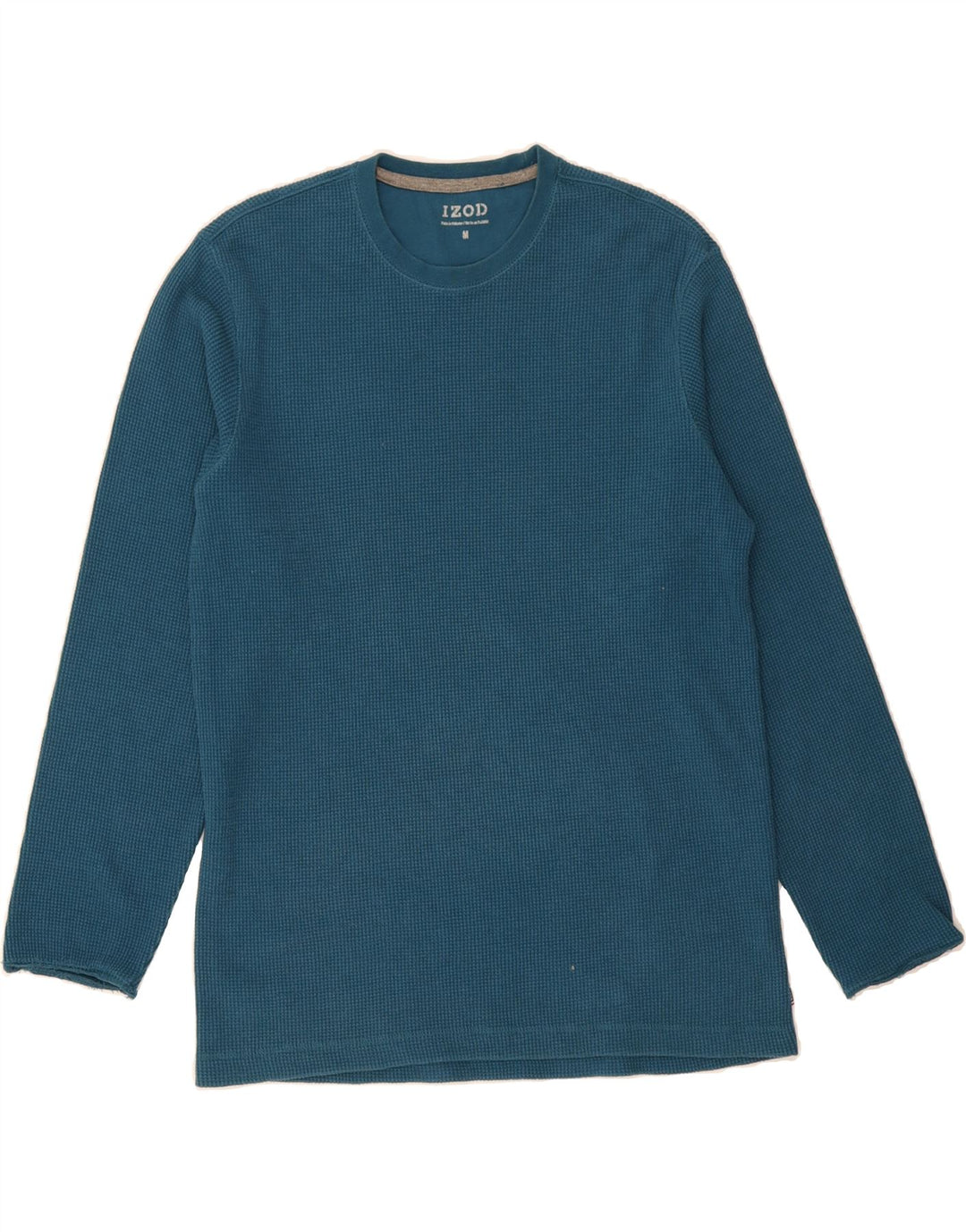 IZOD Mens Top Long Sleeve Medium Blue Cotton Vintage Izod and Second-Hand Izod from Messina Hembry 