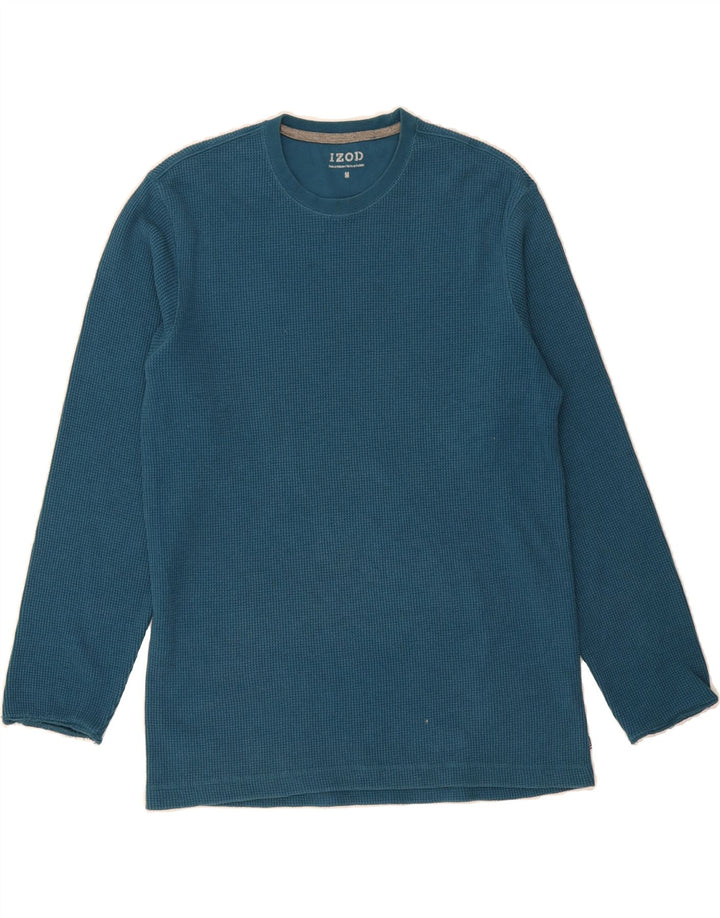 IZOD Mens Top Long Sleeve Medium Blue Cotton Vintage Izod and Second-Hand Izod from Messina Hembry 
