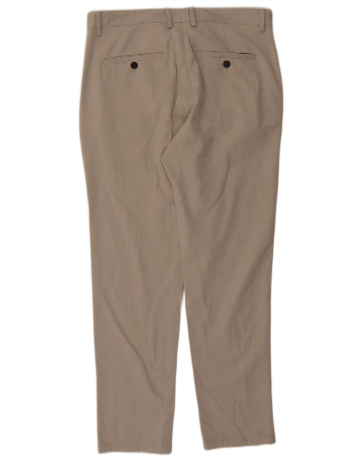 ZARA Womens Slim Chino Trousers EU 40 Medium W31 L38 Beige
