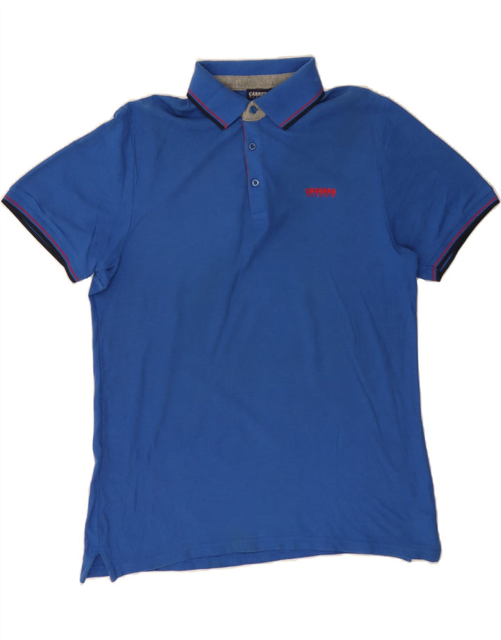 CARRERA Mens Classic Fit Polo Shirt XL Blue Cotton Vintage Carrera and Second-Hand Carrera from Messina Hembry 