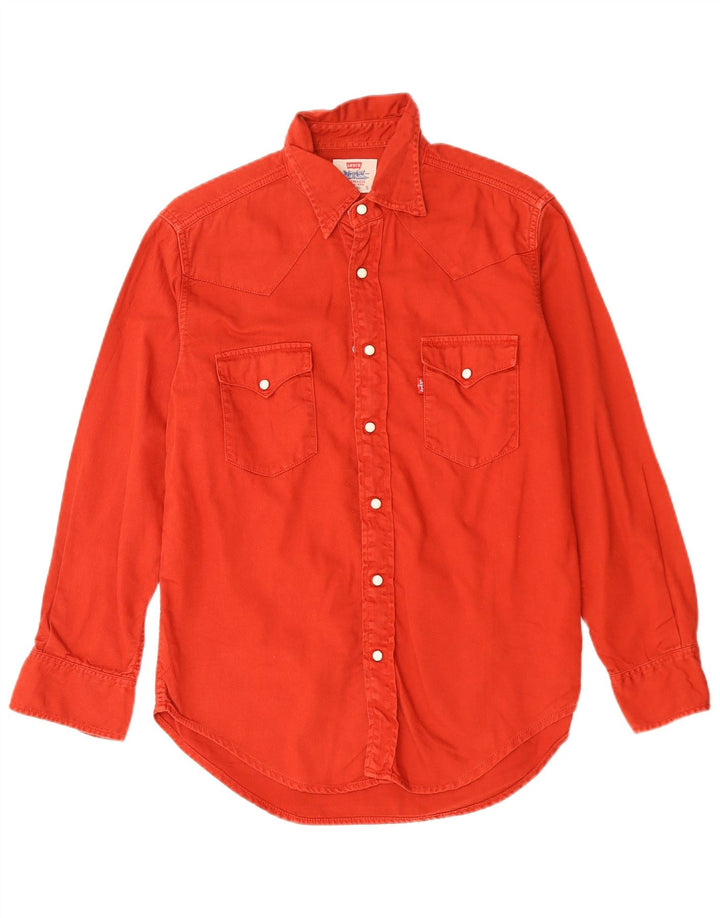 LEVI'S Mens Shirt Small Red Cotton