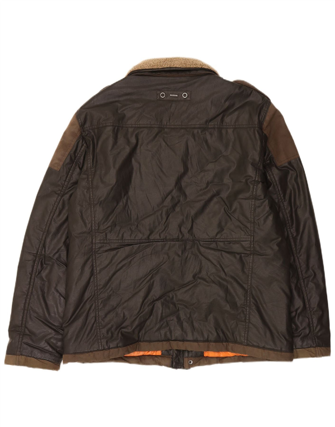 Engbers Mens Military Jacket UK 44 2XL Brown Cotton