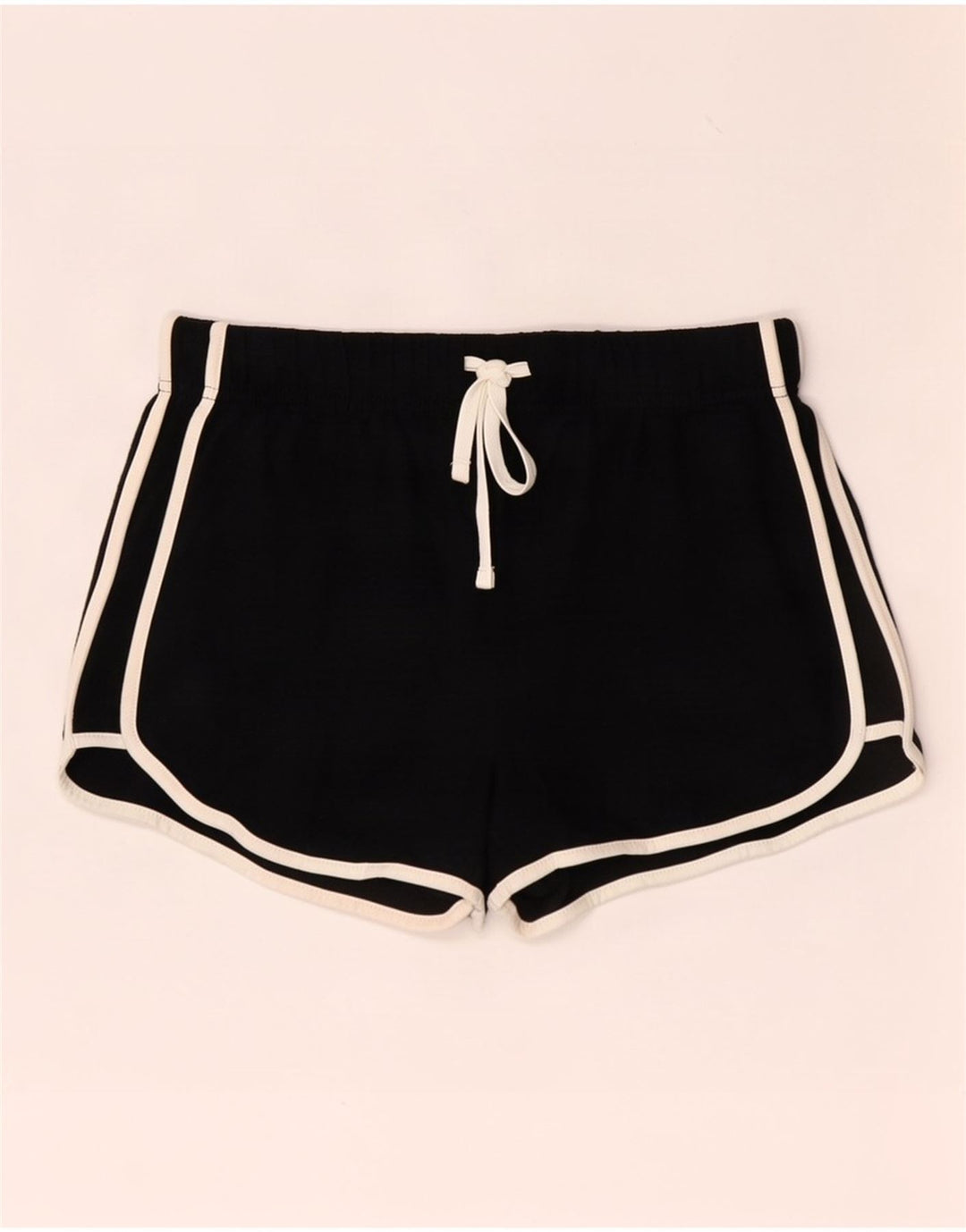 Topshop Womens Sport Shorts UK 10 Small Black Polyester