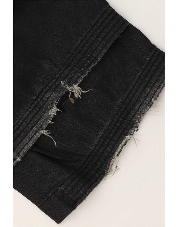 Jack & Jones Mens Straight Jeans W34 L34 Black Cotton