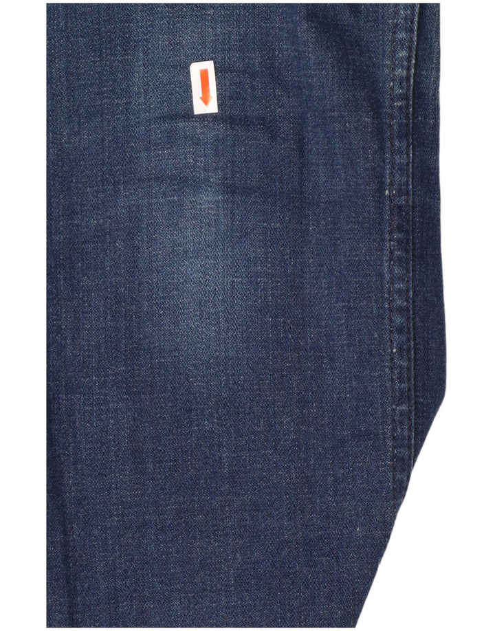Levi's Womens 524 Super Low Slim Jeans US 7 Medium W32 L31 Blue Cotton