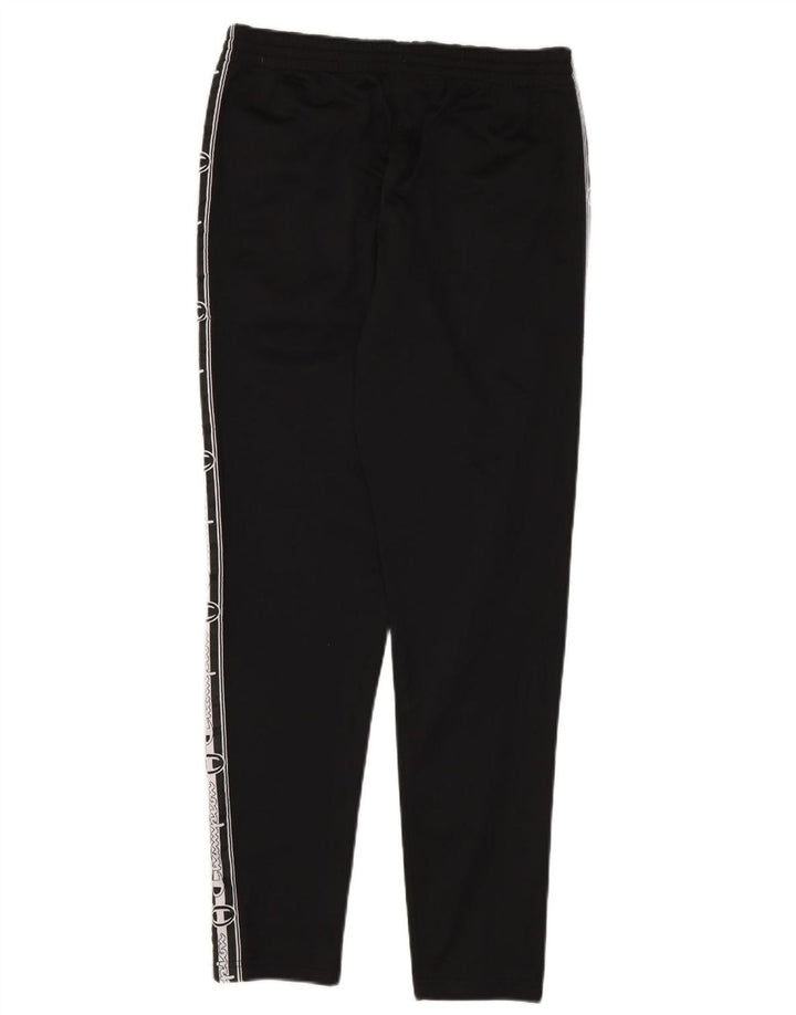 Champion Mens Graphic Tracksuit Trousers Joggers Medium Black Colourblock