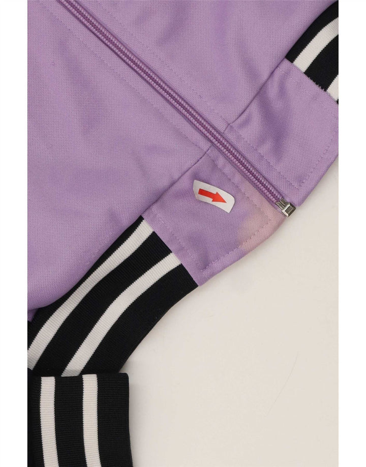Kappa Womens Tracksuit Top Jacket UK 16 Large Purple Colourblock Polyester