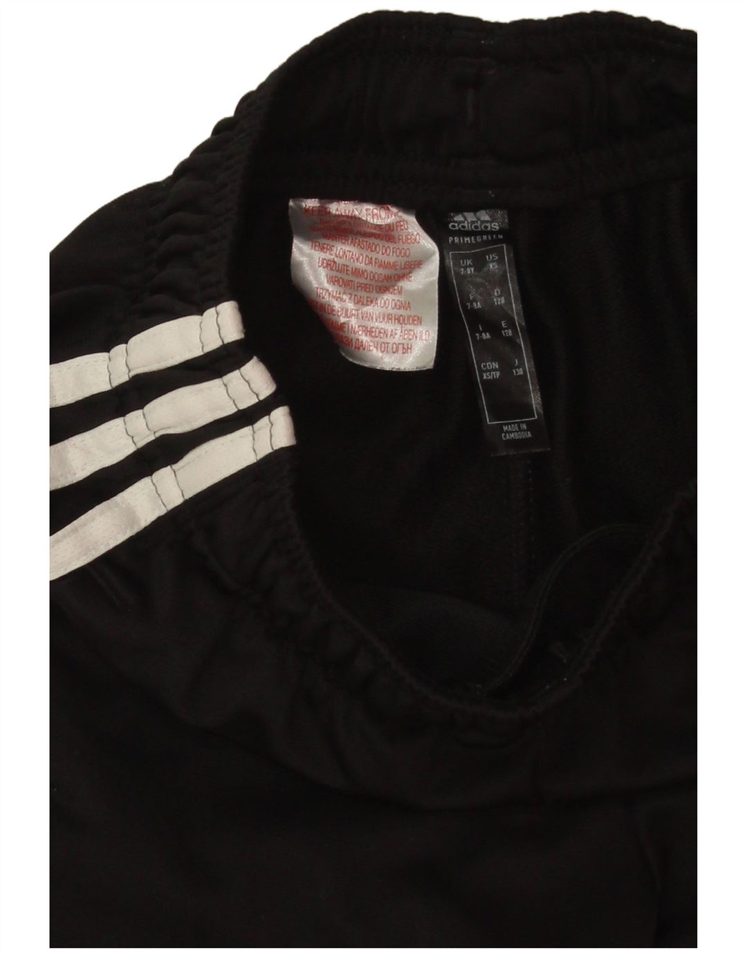 Adidas Boys Tracksuit Trousers Joggers 7-8 Years Black