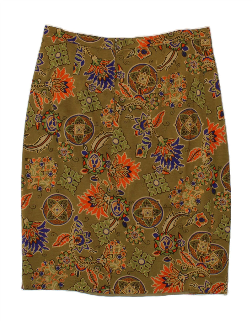 LUISA SPAGNOLI Womens 2 Piece Skirt Set IT 52 2XL W34  Khaki Floral Vintage Luisa Spagnoli and Second-Hand Luisa Spagnoli from Messina Hembry 