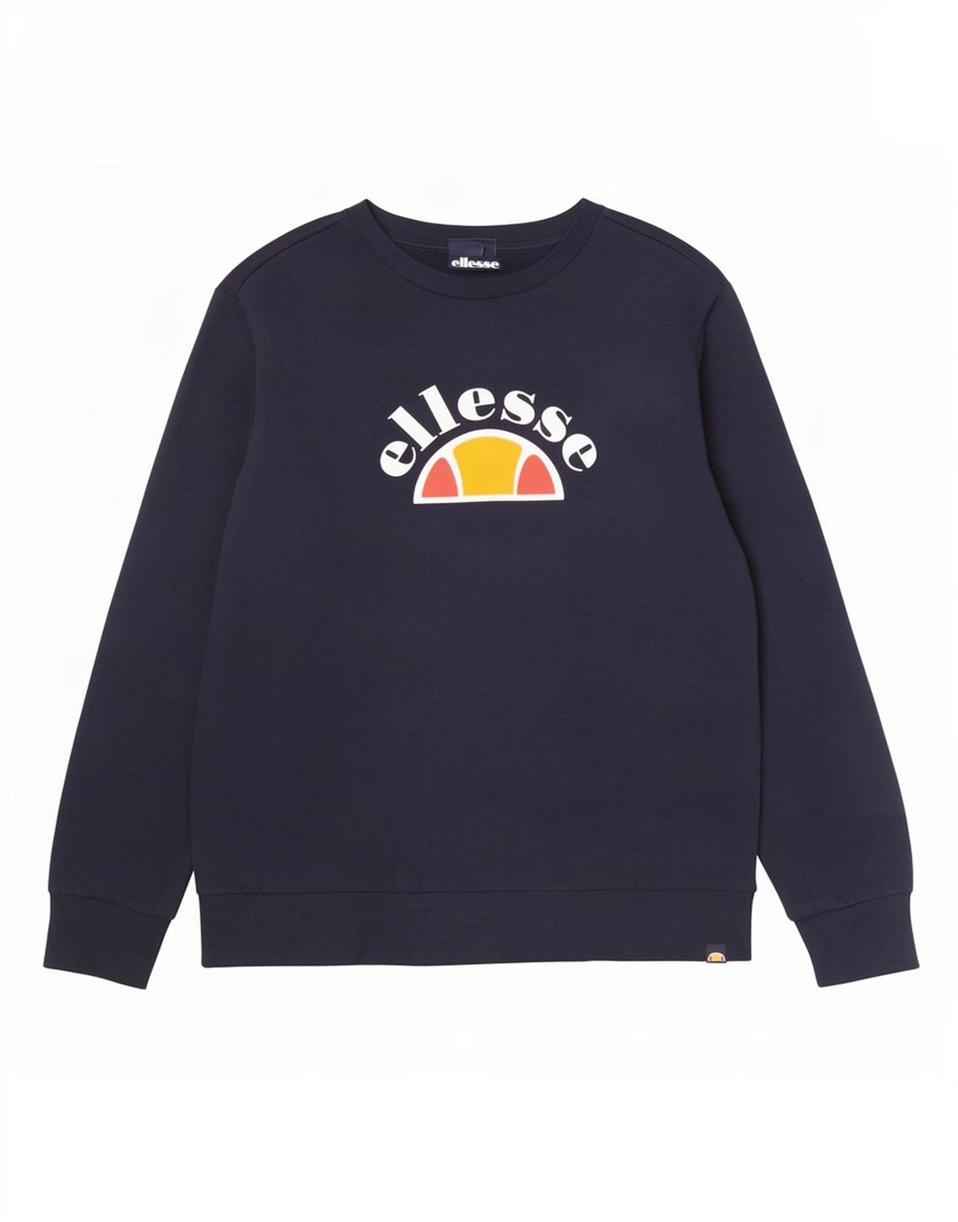 Ellesse Mens Graphic Sweatshirt Jumper Large Navy Blue Cotton