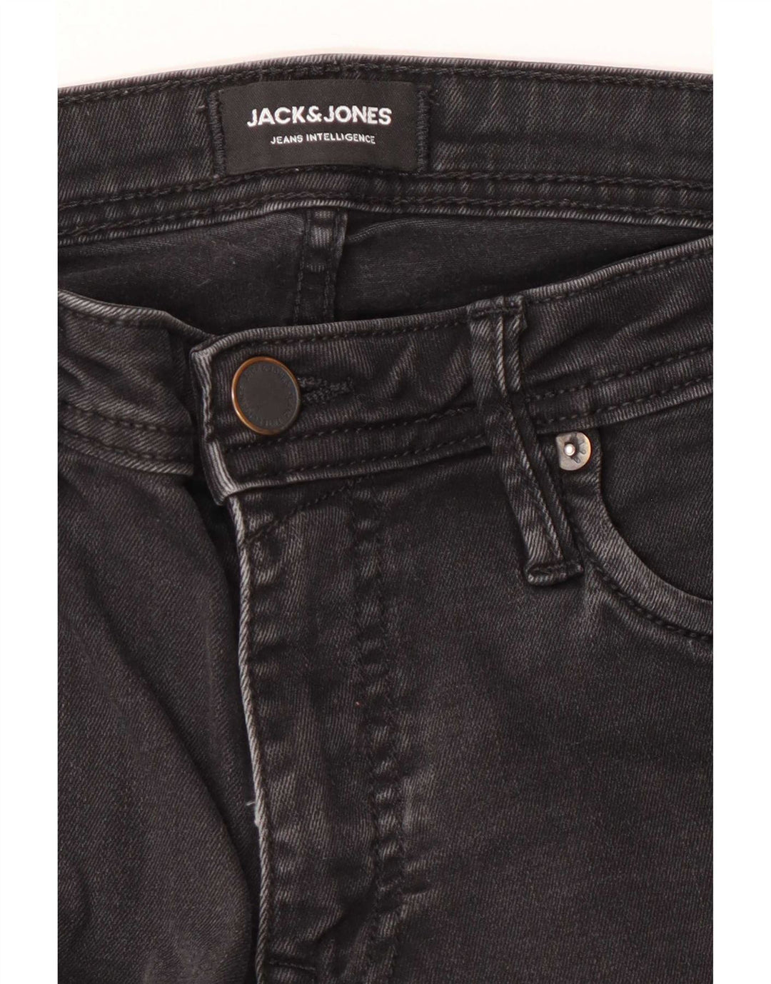 Jack & Jones Mens GLENN Slim Jeans W28 L32 Black