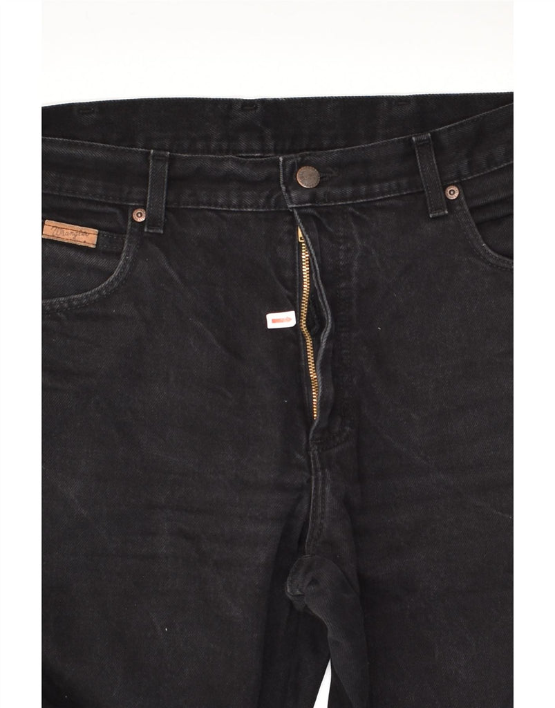 WRANGLER Mens Texas Slim Jeans W35 L36  Black | Vintage Wrangler | Thrift | Second-Hand Wrangler | Used Clothing | Messina Hembry 