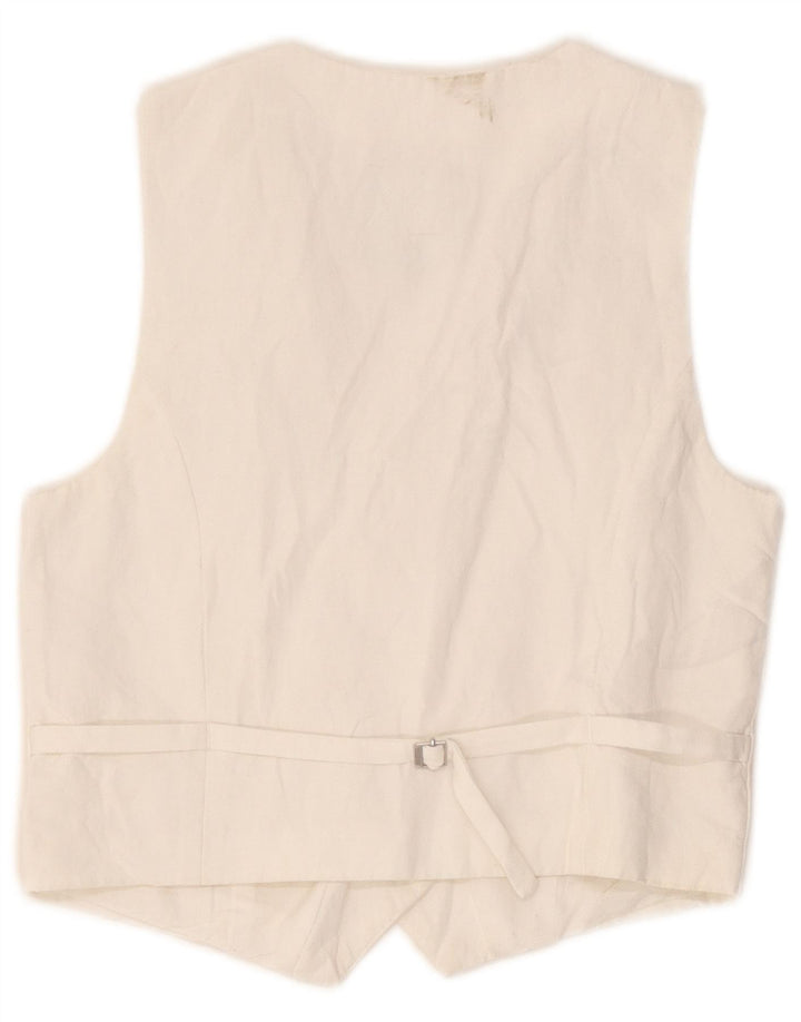 Zara Womens Waistcoat UK 6 XS White